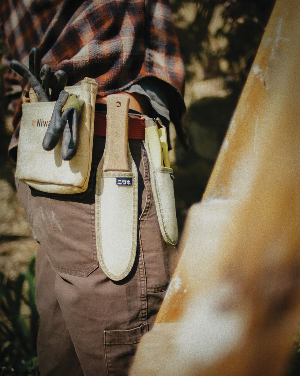 Jack Harries' Niwaki gardening tool belt