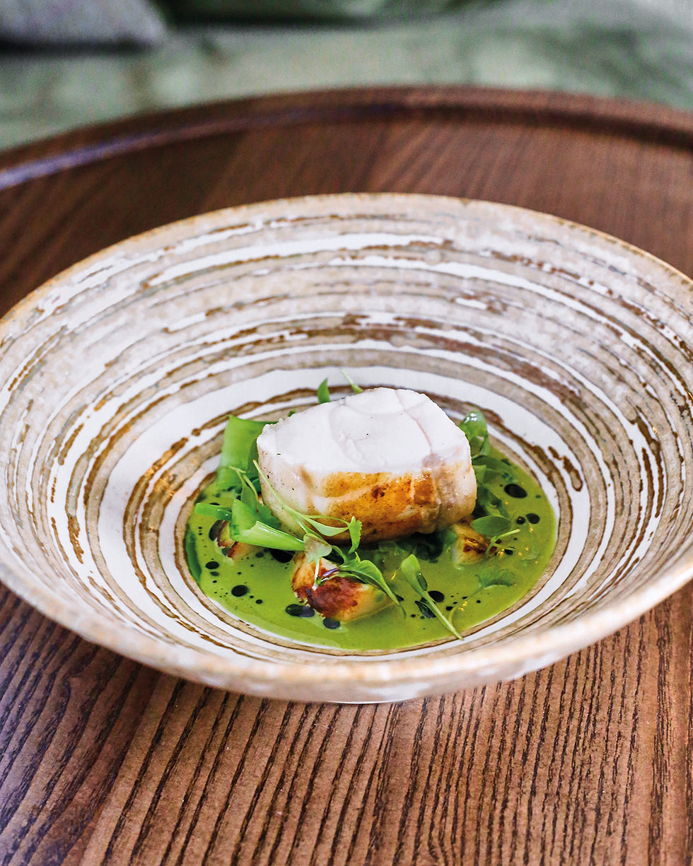 BBQ Monkfish, Scallop ‘Thai Green Curry’