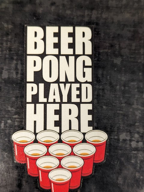 MAGNET BEER PONG PLAYED HERE