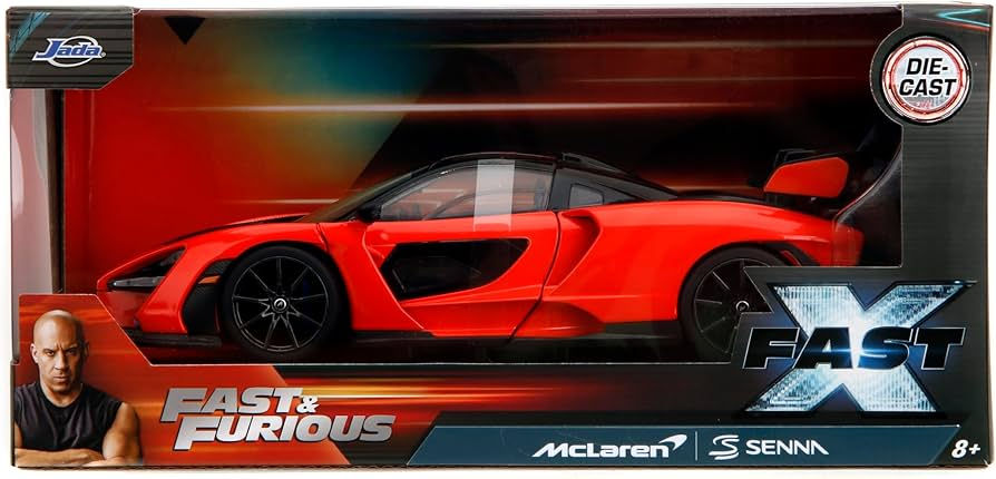 1:24 F&F MCLAREN SENNA ORANGE