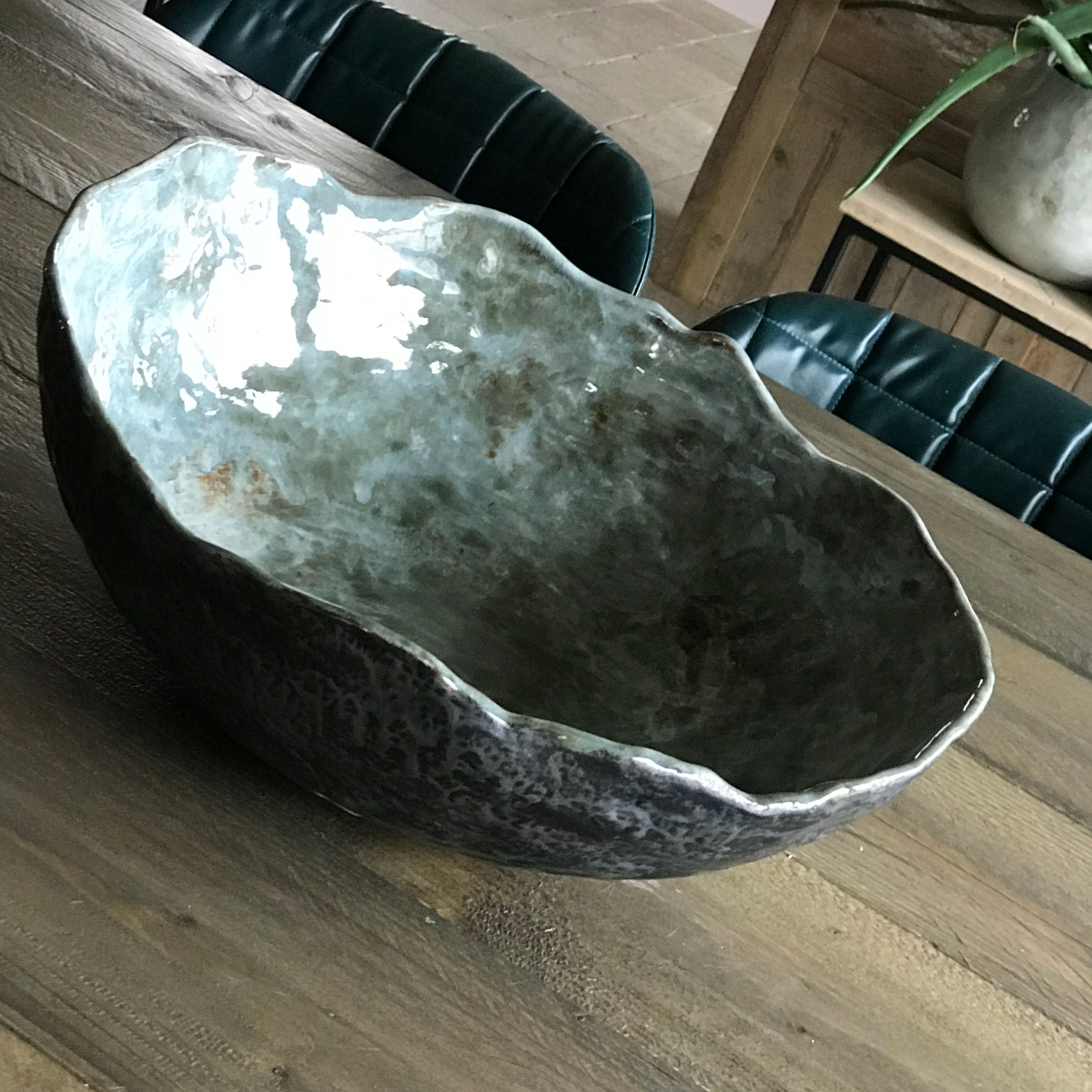 Grote handgemaakte schaal