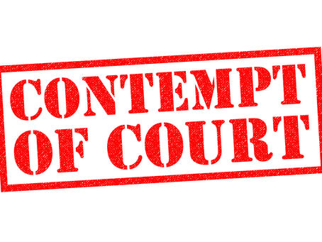 CONTEMPT OF COURT