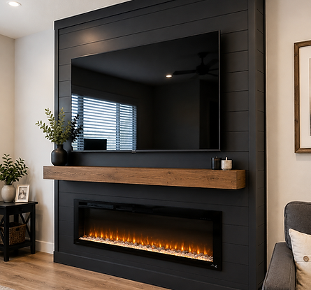 Custom fireplace feature wall in Tampa FL