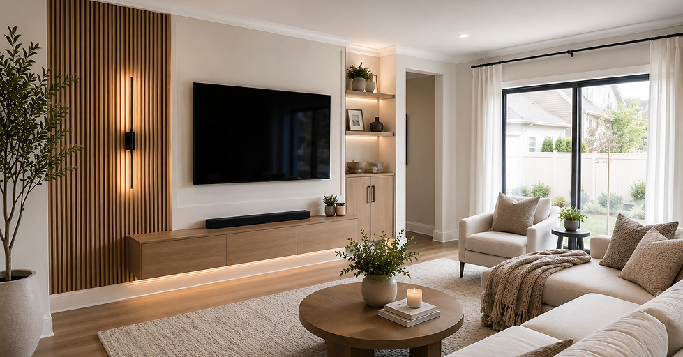 Accent Walls, Media Walls & Interior Finish Carpentry in Tampa Bay