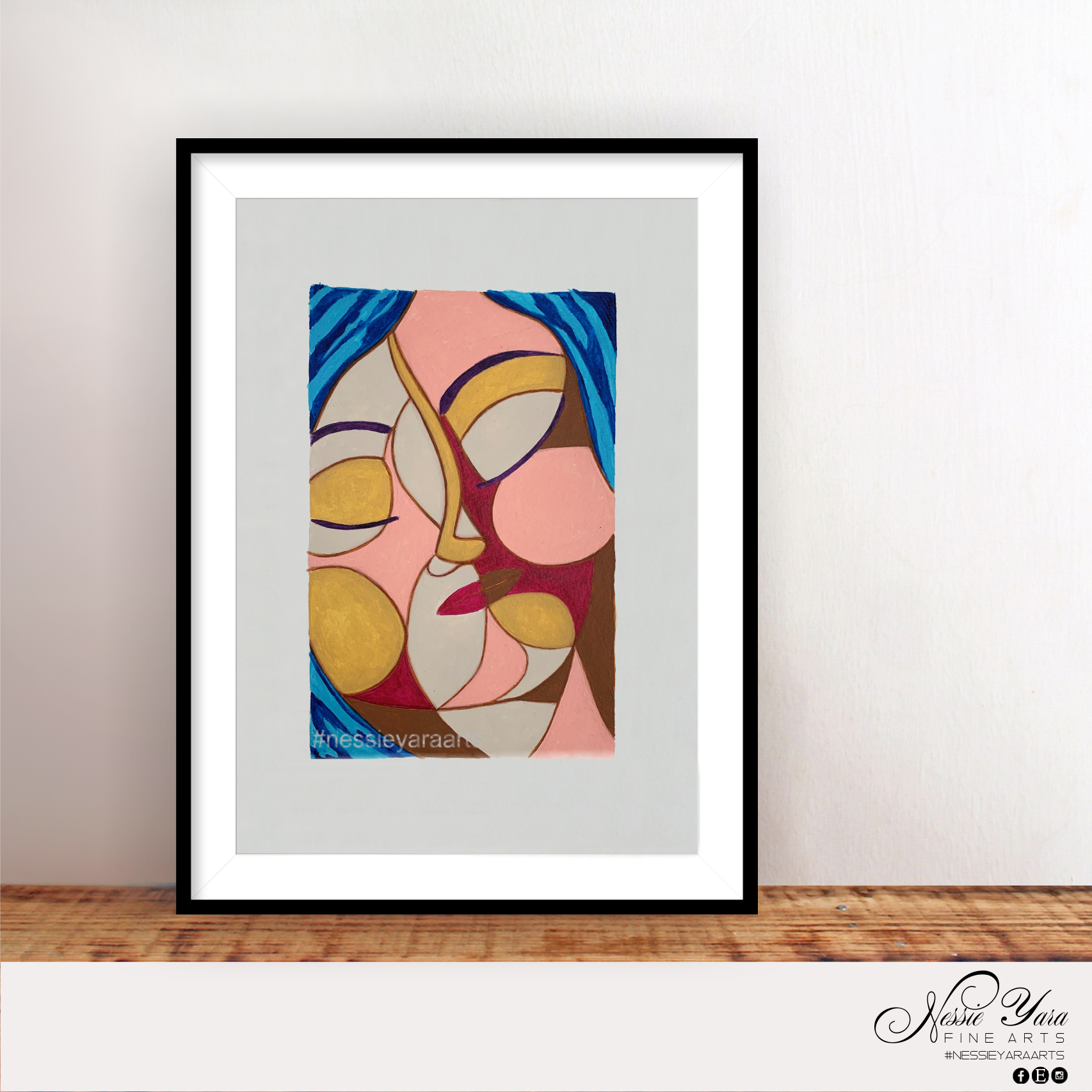 Amiss convergence - Original Painting by Nessie Yara -10x15”