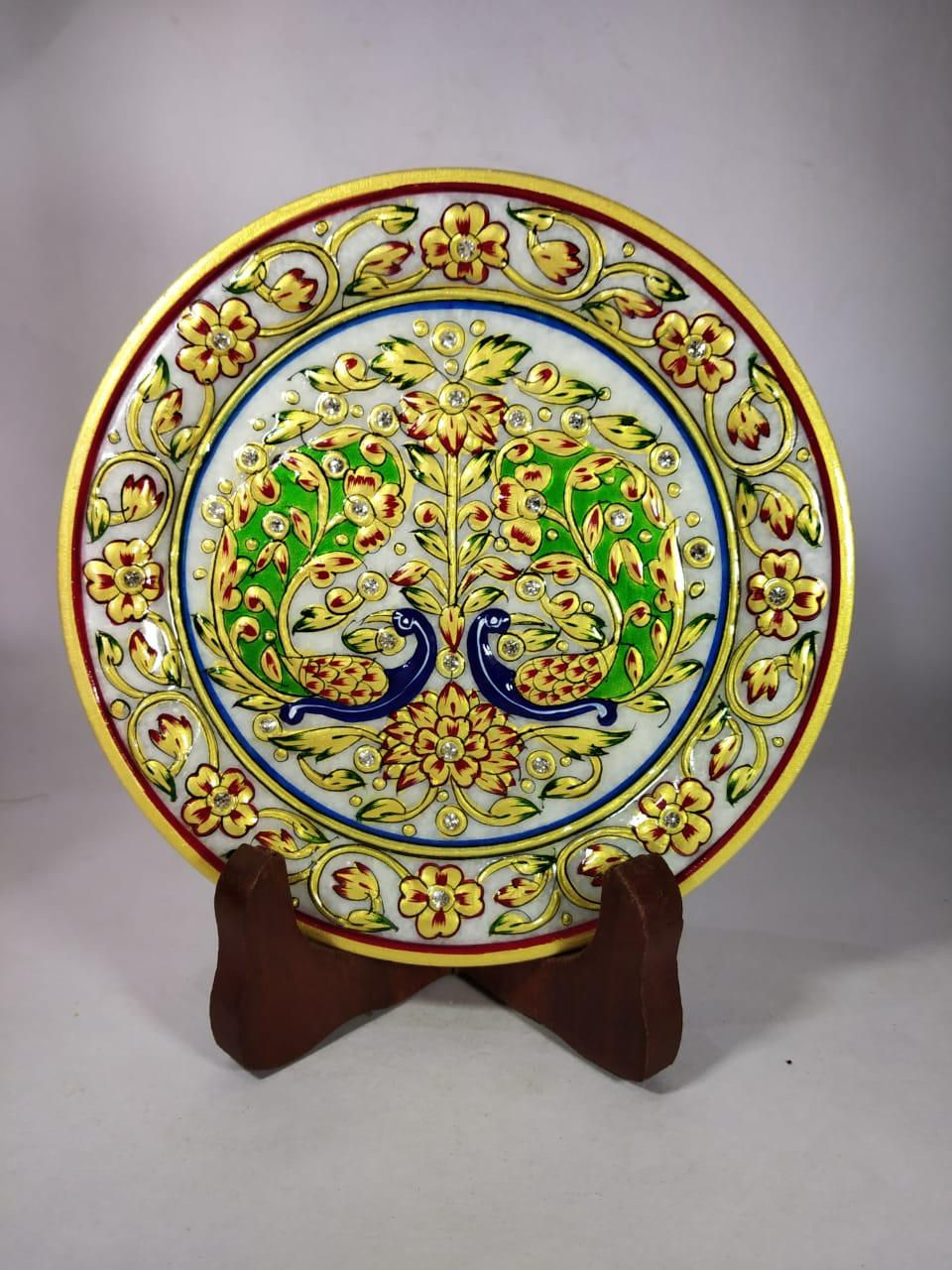 Thumbnail: Marble Painting with Stand & Velvet Box