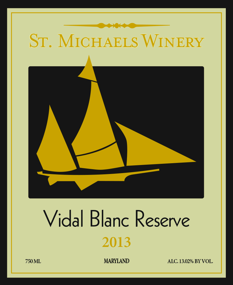 Vidal Blanc Reserve label