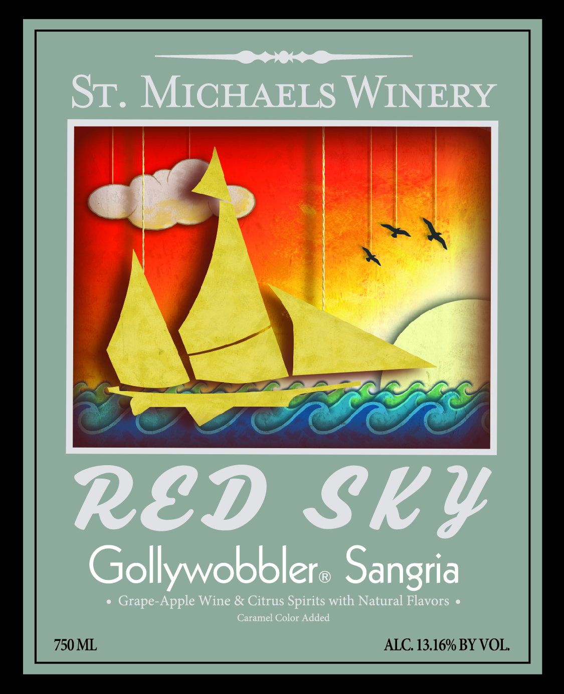 RED SKY SANGRIA label