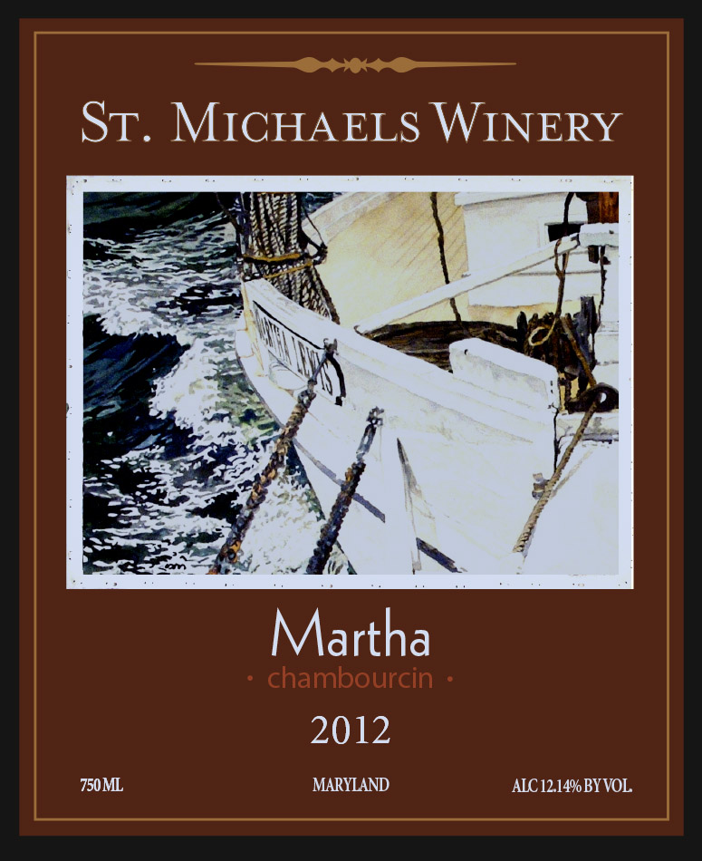 Martha Chambourcin label