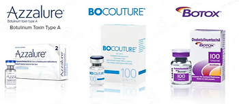 images of different botulinum toxin brands