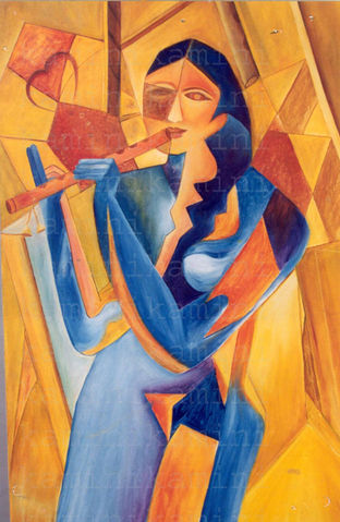 KRISHNA: 2x3 , OIL ON CANVAS