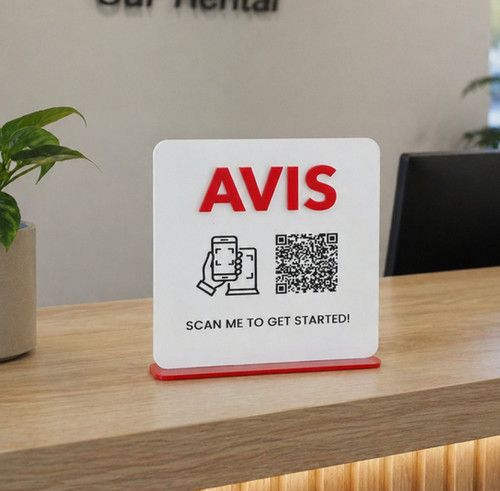QR Code Sign - Square | Manawatū Laser Creations