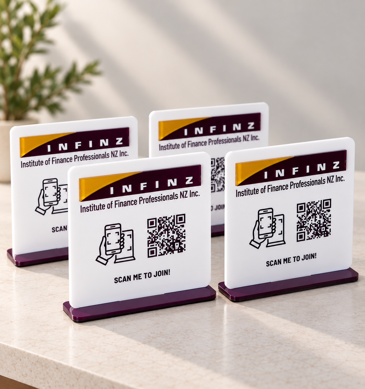 QR Code Sign - Square