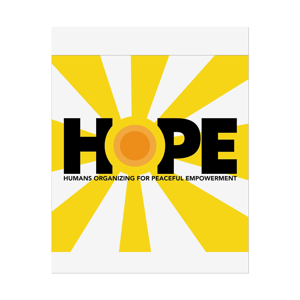 Thumbnail: Hope Sun Poster — Minimalist Inspirational Wall Art (Rolled Poster)