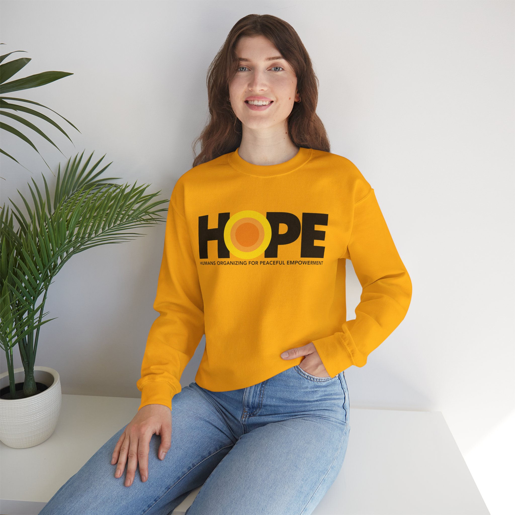 Hope Sunshine Crewneck Sweatshirt — Positive Graphic Pullover