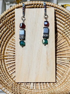 Art Decor Cube Earrings