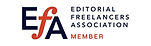 EFA Logo red and black letters on white background