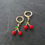 Thumbnail: Cherry Drop Huggie Earrings