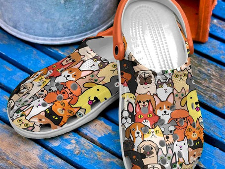 Buy - Vet Tech Cats And Dogs Doodles Crocs Clog Shoes