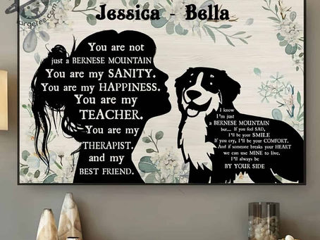 Buy - You are not just a Bernese Mountain personalized - Dog Lover Horizontal Poster, Canvas