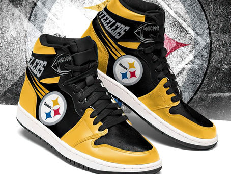 New - Pittsburgh Steelers Jordan Sneakers Shoes Nfl Football Teams