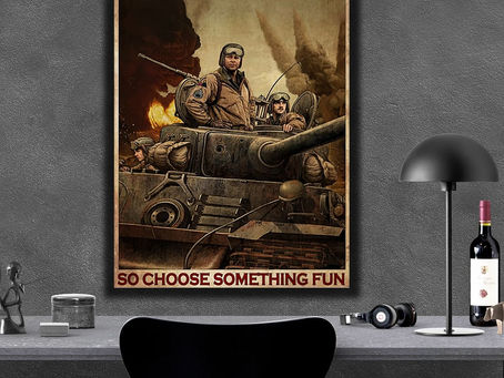 Shop - Military Everything will kill you so choose something fun poster, canvas