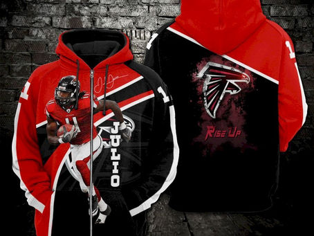 Best - Julio Jones - Atlanta Falcons Limited Hoodie - 3D Hoodie