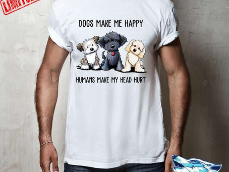Find - Dogs Make Me Happy Humans Make My Head Hurt shirt, hoodie, sweater