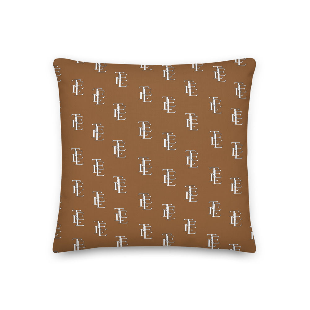 TELL Wet Sand Monogram Pillow  