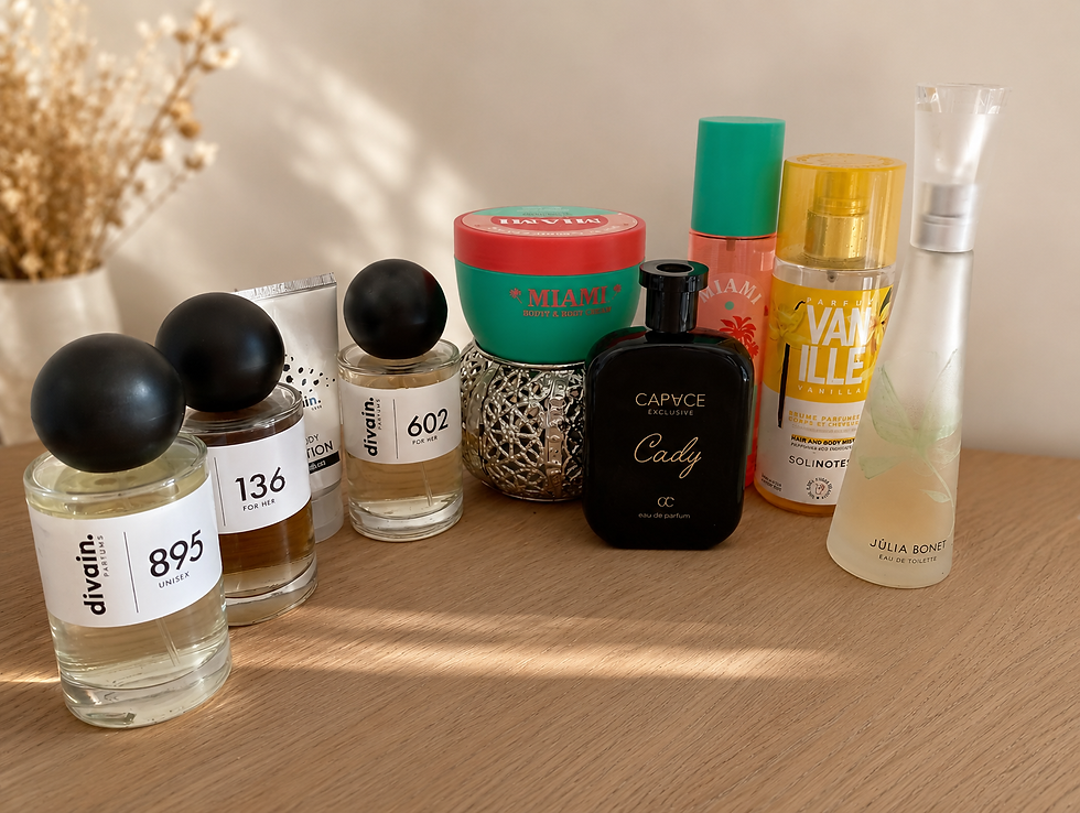 Mes parfums, crèmes et brumes préférés