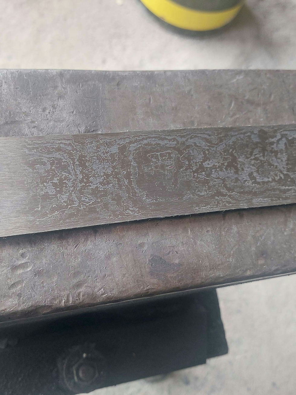 Aço damascos (random) 90 camadas 415x50x4mm