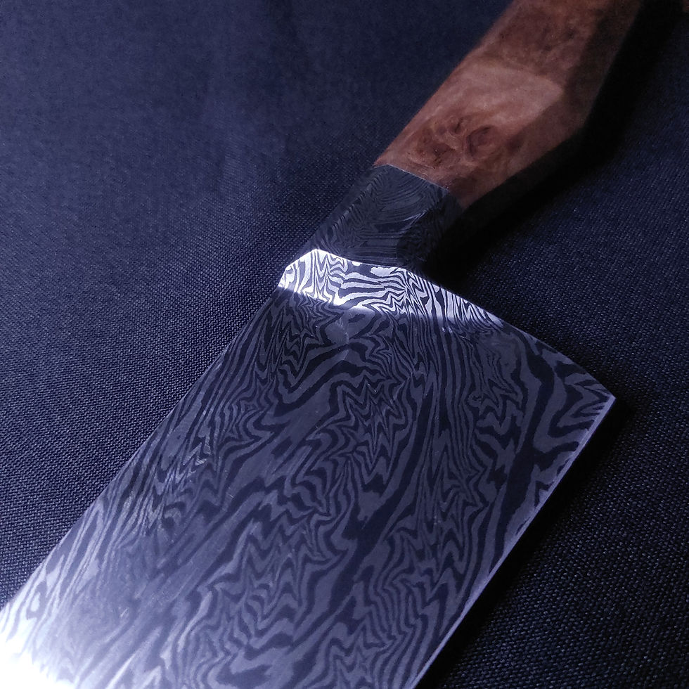 Miniatura: Faca de chef , damascos 