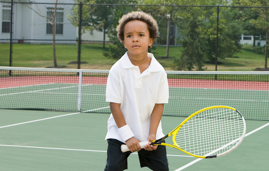 Boy Holding Racket