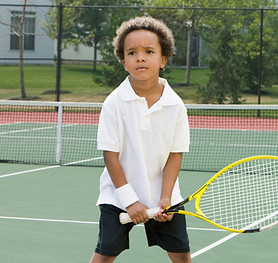 Boy Holding Racket