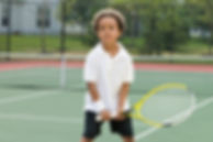Boy Holding Racket