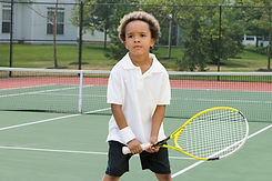Boy Holding Racket