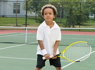 Boy Holding Racket