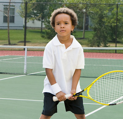 Boy Holding Racket