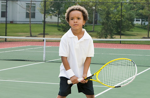 Boy Holding Racket