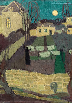 Drying the Linen, or Moonrise at the Priory (1870–1943) print in high resolution by Mauric