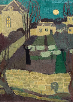 Drying the Linen, or Moonrise at the Priory (1870–1943) print in high resolution by Mauric