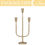 Thumbnail: Romadedi Candelabra Brass Candlestick Holders: Gold Taper Candle Holders Metal 