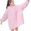 Thumbnail: Kipswiza Oversized Wearable Blanket Sherpa Fleece Thick Warm Hoodie Blankets Bi
