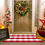 Thumbnail: Christmas Red Green White Plaid Rug, 28" x 43" Cotton Hand-Woven Buffalo Check 