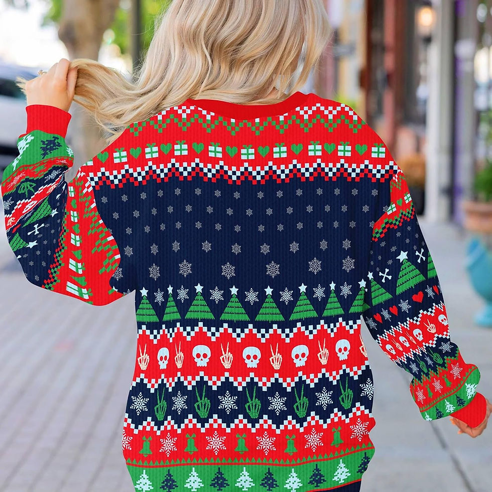 Thumbnail: Santalorian Ugly Christmas Sweater - Christmas Story Leg Lamp Ugly Sweater - Ch