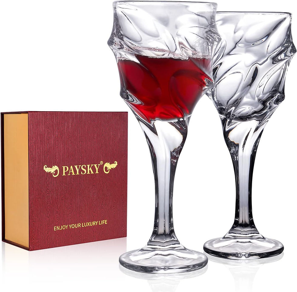Thumbnail: 11oz Crystal Wine Gglasses Set with Luxury Gift Box Red Wine Set of 2 -Wedding 
