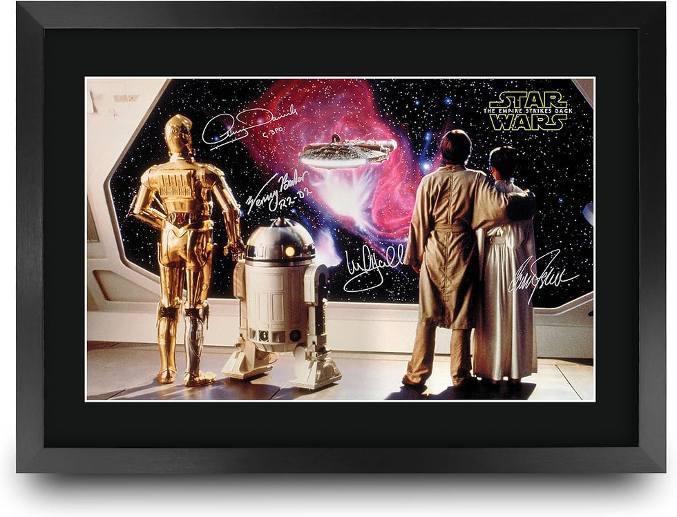 Thumbnail: HWC Trading Star Wars - Return of the Jedi Movie Poster Cast Signed 16" x 12" F