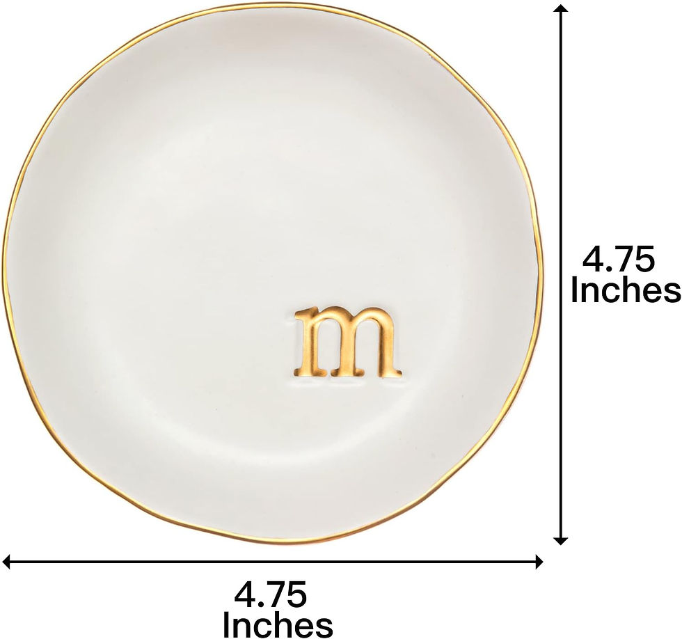 Thumbnail: COLLECTIVE HOME - Ceramic Jewelry Tray, Decorative Trinket Dish for Rings Earri