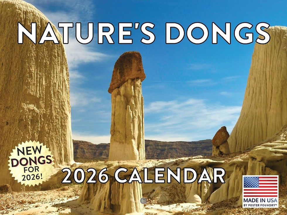 Thumbnail: Dogs Pooping Calendar 2026 Pooches Funny White Elephant Gifts Monthly Wall Cale