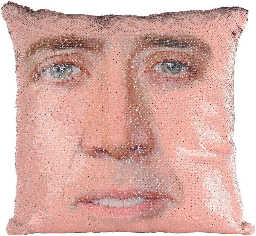 Thumbnail: Nicolas Cages Pillow Covers Sequin Pillow Cases Funny Gag Gifts White Elephant 